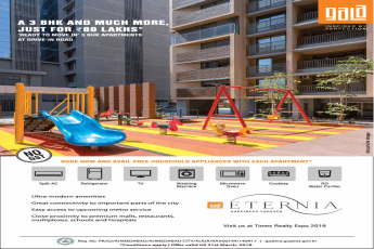 Book ready to move in 3 BHK apartments @ 80 Lac at Gala Eternia, Drive in Road, Ahmedabad